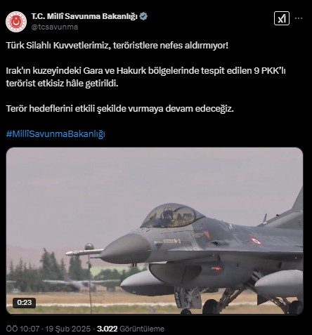 Gara ve Hakurk'a harekat: Çok sayıda terörist öldürüldü
