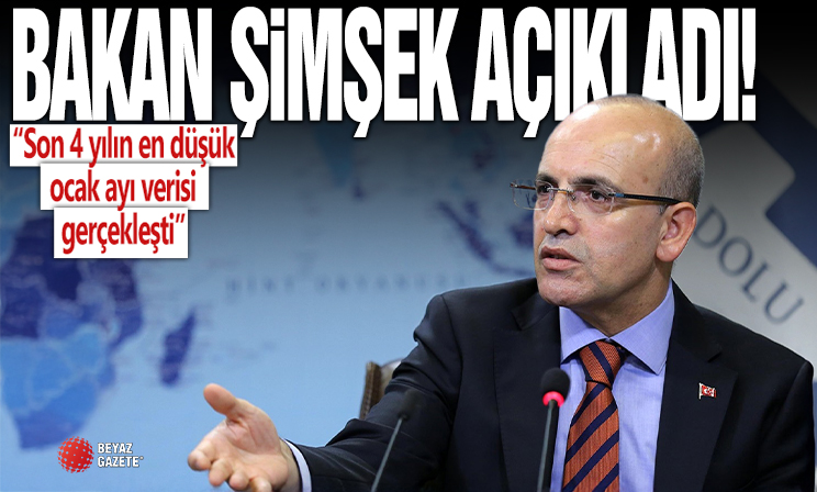 Mehmet Şimşek: Son 4 yılın en düşük ocak ayı verisi gerçekleşti