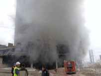 Ankara'da inşaat alanında yangın