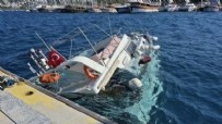 Muğla'da 15 metrelik tekne battı