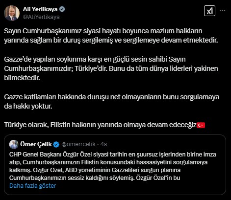 Özgür Özel’e Gazze ve insanlık dersi: Hiçbir siyasi manipülasyon bu hakikati örtemez