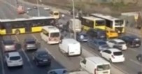 CHP'li İBB insanların canına kastetmeye devam ediyor! Haramidere'de İETT otobüsü kaza yaptı