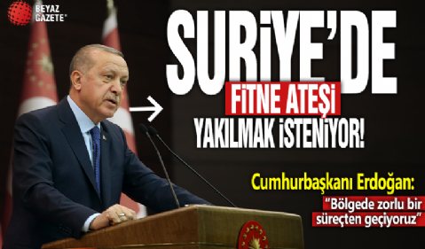 Cumhurbaşkanı Erdoğan'dan açıklamalar