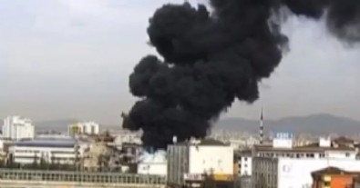 Sultanbeyli’deki iş yerinde yangın!