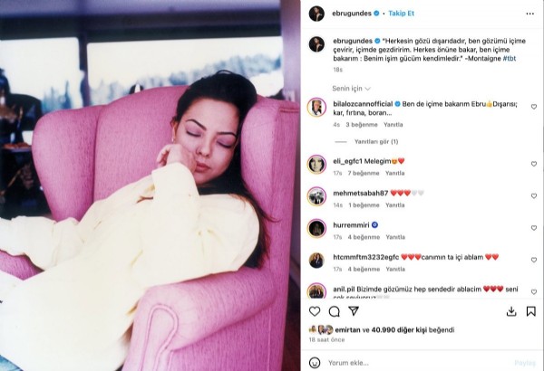 Ebru Gündeş'ten manidar paylaşım
