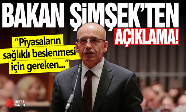 Bakan Şimşek'ten piyasalara ilişkin açıklama