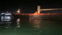 İstanbul Boğazı'nda yük gemisi karaya oturdu
