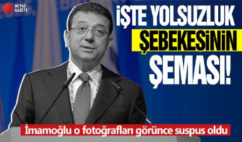 İmamoğlu o fotoğrafları görünce sus pus oldu! Örgütün şeması ortaya çıktı