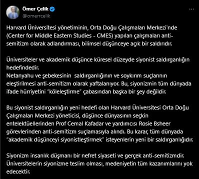 Harvard'tan skandal karar! Prof. Cemal Kafadar ve yardımcısı görevlerinden alındı!