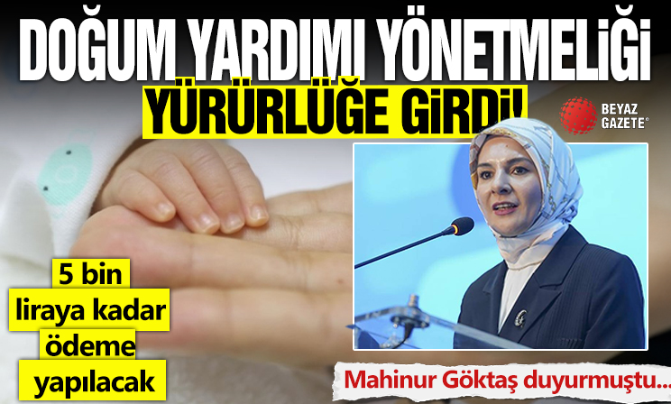 Doğum Yardımı Yönetmeliği yürürlüğe girdi: 5 bin liraya kadar ödeme yapılacak