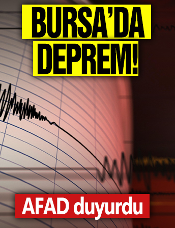 Bursa'da deprem! AFAD duyurdu