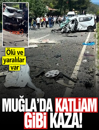 Muğla'da katliam gibi kaza! 1 ölü, 4 yaralı