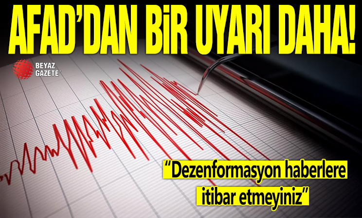 AFAD artçı depremlere karşı uyardı