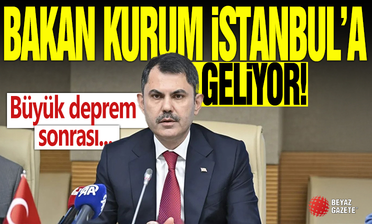 Murat Kurum: İncelemelerde bulunmak üzere İstanbul'a doğru yola çıktık