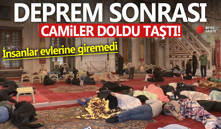 İstanbul'da deprem: İnsanlar geceyi park bahçe ve camilerde geçirdi