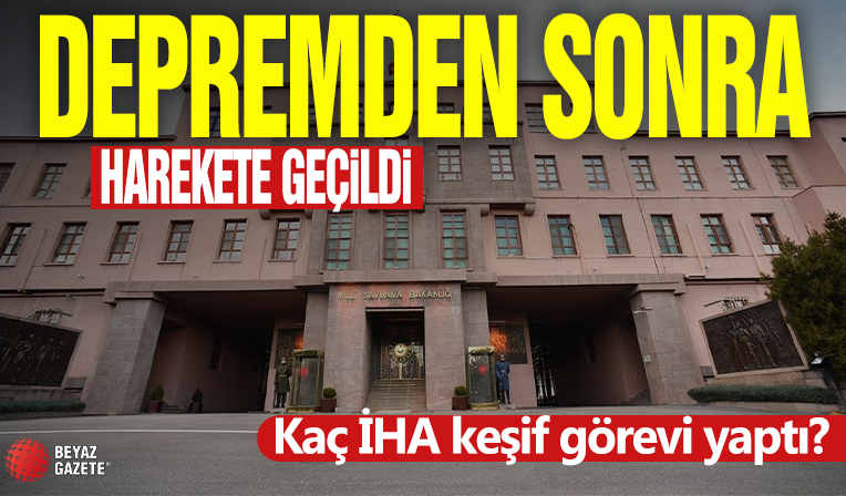MSB: İstanbul depreminde hemen harekete geçildi, 5 iHA keşif görevi yaptı