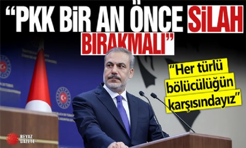 Hakan Fidan Katar'da ortak basın toplantısında konuştu