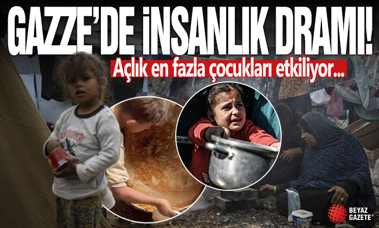 Gazze'de açlık en fazla çocukları etkiliyor