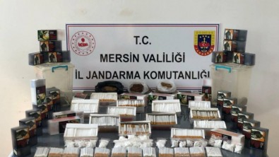 Mersin'de 7 bin 200 adet gümrük kaçağı makaron ele geçirildi