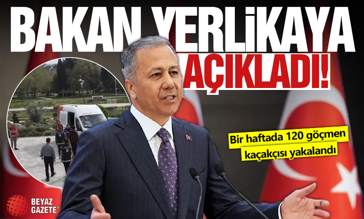 Ali Yerlikaya: Bir haftada 120 göçmen kaçakçısı yakalandı