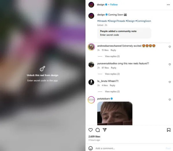 Instagram'a yeni özellik! Şifreyi bilmeyen Reels izleyemeyecek