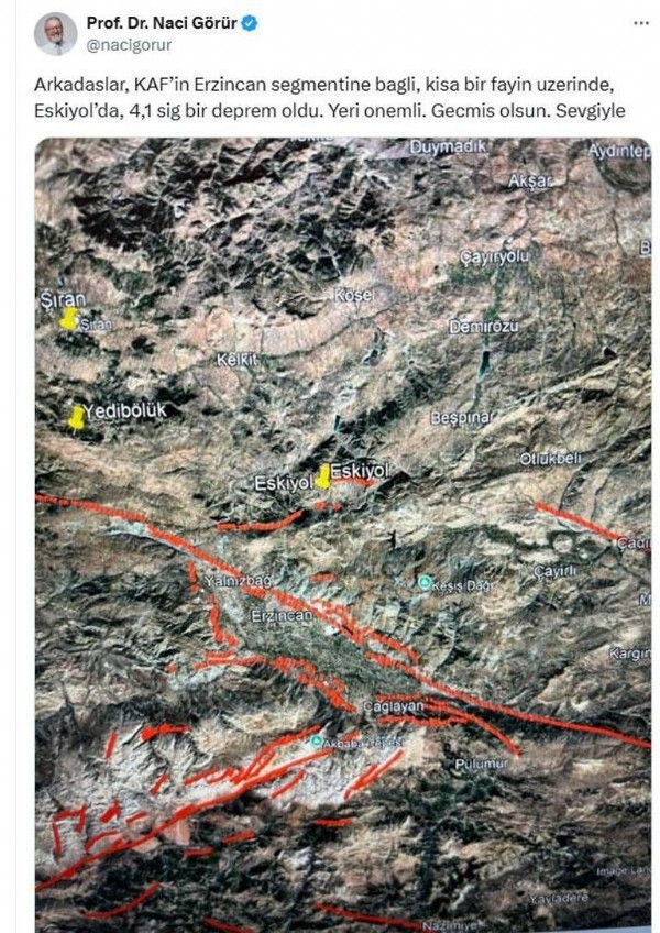 Gümüşhane'de korkutan deprem! Naci Görür'den ilk açıklama