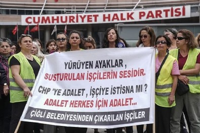 CHP’den kadın emekçilere zulüm! Belediye binasına bile sokmuyorlar