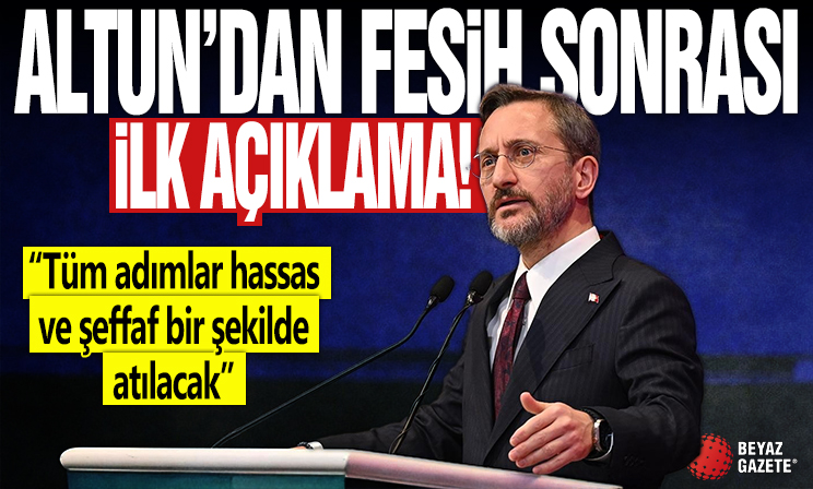 Fahrettin Altun'dan terör örgütü PKK’nın kendini feshetmesine ilişkin açıklama