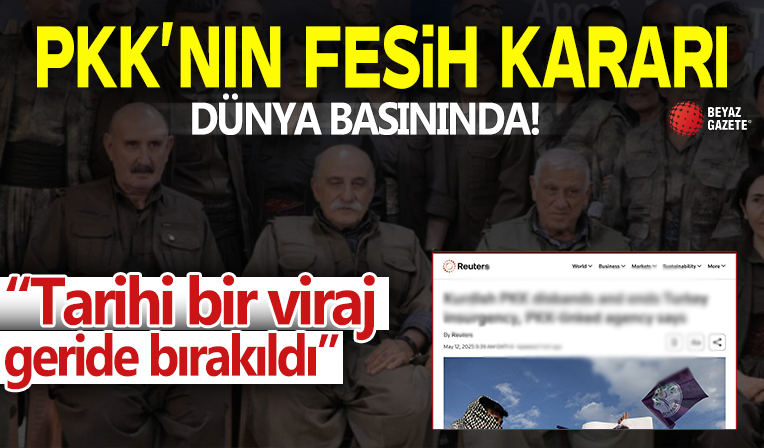 PKK'nın fesih kararı dünya basınında