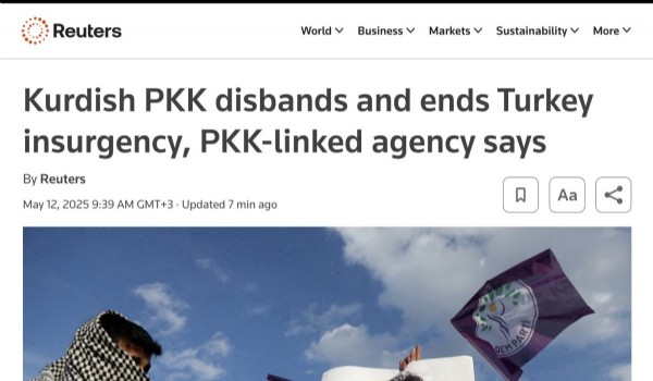 PKK'nın fesih kararı dünya basınında