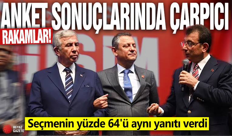 Anket sonuçlarında çarpıcı rakamlar! Seçmenin yüzde 64'ü aynı yanıtı verdi