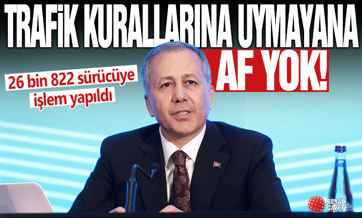 2025'te standart dışı ışık kullanan 26 bin 822 sürücüye işlem yapıldı