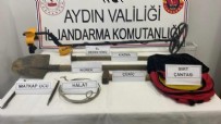 Aydın’da sit alanında kaçak kazı yapan 3 kişi suçüstü yakalandı