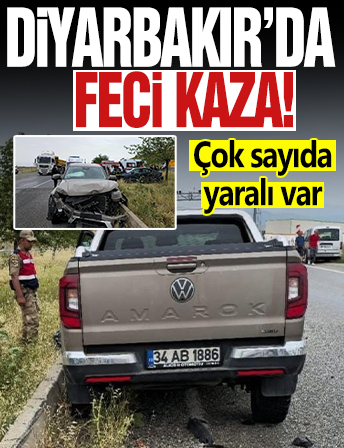 Diyarbakır'da kaza: 1 ölü 3 yaralı