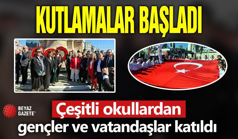 19 Mayıs Atatürk’ü anma Gençlik ve Spor Bayramı Taksim’deki törenle başladı