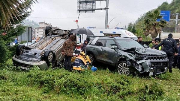 Rize’de trafik kazası: Bir kişi hayatını kaybetti