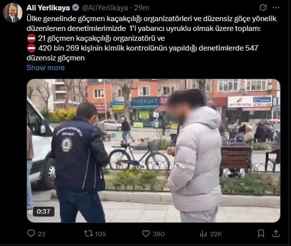 Bakan Yerlikaya duyurdu! Göçmen kaçakçılarına operasyon