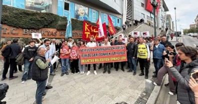 Beşiktaş Belediyesi'nde işçi kıyımı protesto edildi! Onlarca işçi kısa mesajla işten çıkarıldı