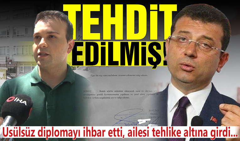 İmamoğlu'nun usulsüz diplomasını ihbar etmişti…Yaşadıklarını A Haber’e anlattı: Annemi ve abimi silahla tehdit ettiler