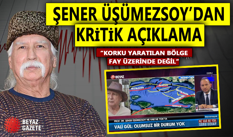 Prof. Dr. Şener Üşümezsoy: 'Silivri Depremi Beklenen Bir Seneryoydu, Yeni Fay Yok!'