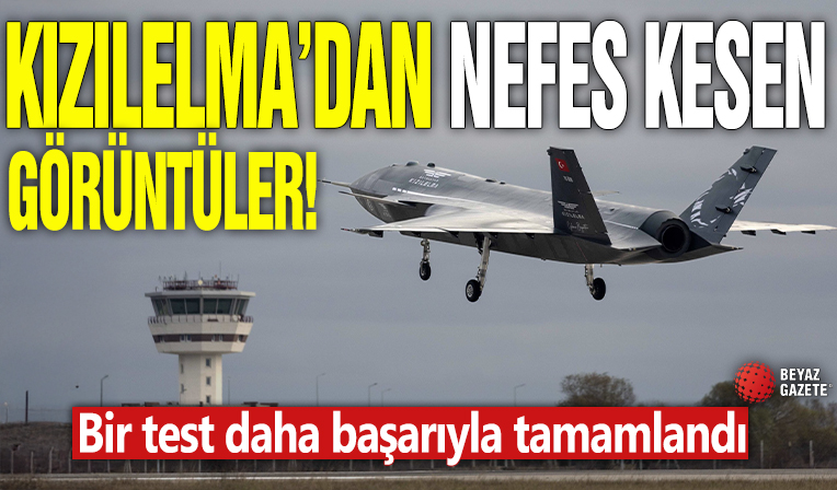 Bayraktar Kızılelma'dam nefes kesen görüntüler! Bir test daha başarıyla tamamlandı