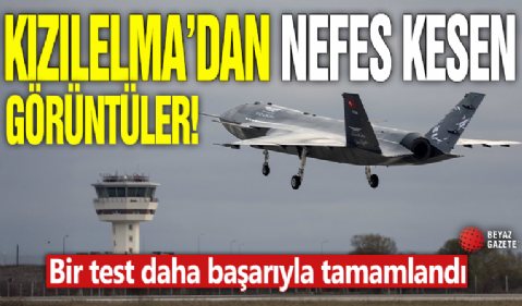 Bayraktar Kızılelma'dam nefes kesen görüntüler! Bir test daha başarıyla tamamlandı