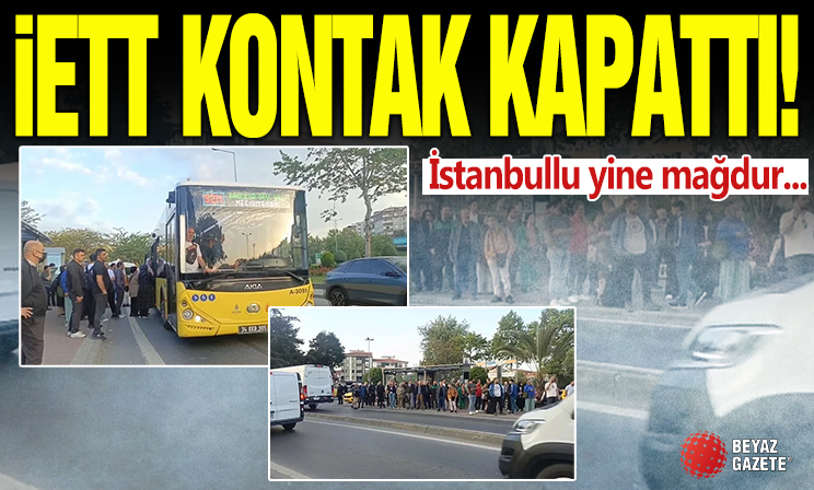 İstanbul'da özel halk otobüsleri kontak kapattı! İBB halkı yine yolda bıraktı! Vatandaş isyan etti...