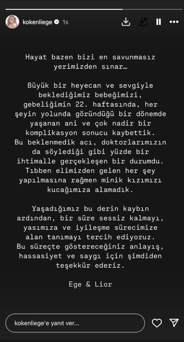 Ünlü oyuncu bebeğini kaybetti!