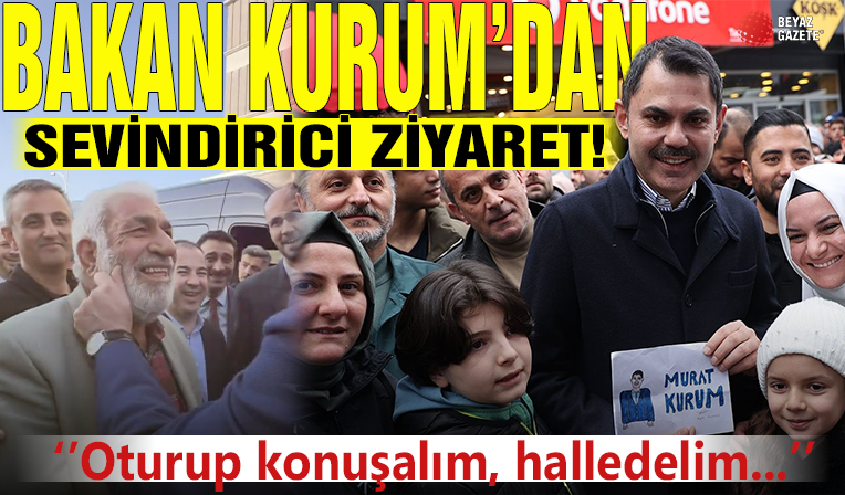 Bakan Kurum vatandaşın sorununu çözdü!