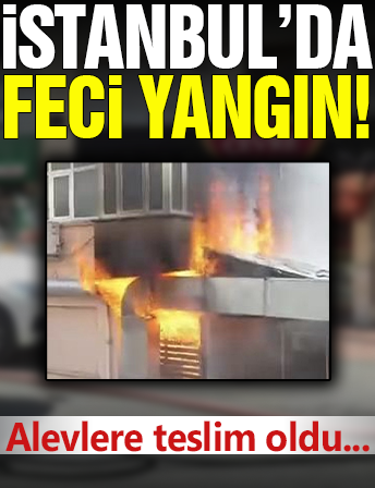 İstanbul'da restoranın mutfağı alevler içerisinde yandı!