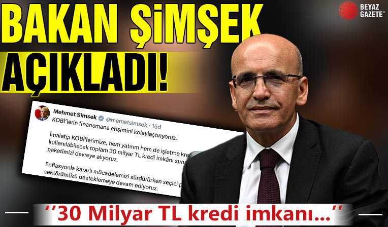 KOBİ'lere yeni destek paketi! Bakan Şimşek açıkladı: Finansmana erişimi kolaylaştırıyoruz