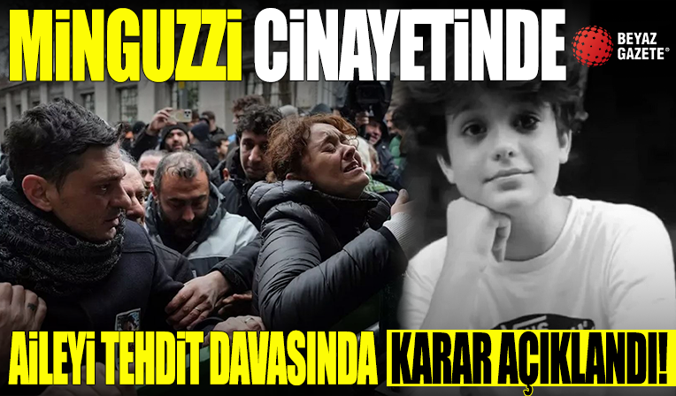 Minguzzi cinayetinde aileyi tehdit eden 5 çocuğun yargılandığı davada karar açıklandı!