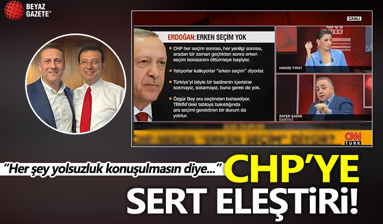 Zafer Şahin'den CHP'ye sert eleştiri: Her şey yolsuzluk konuşulmasın diye