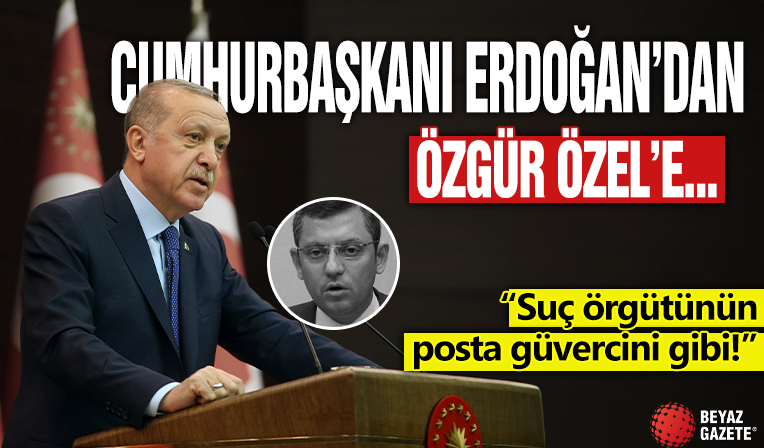 Cumhurbaşkanı Erdoğan: Özel, suç örgütünün posta güvercini gibi